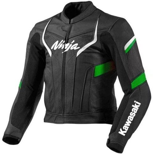 Blouson moto cuir kawasaki - blouson,