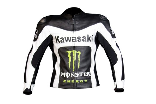 Kawasaki veste cuir moto - kawasaki, en